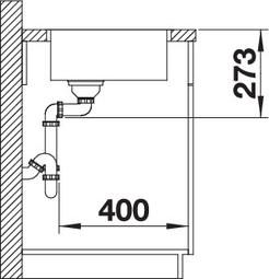 Кухонная мойка Blanco Zerox 500-IF Durinox 523098