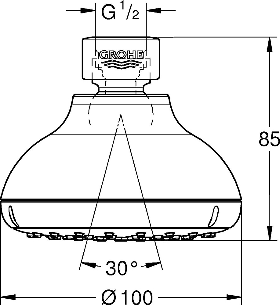 Верхний душ Grohe Tempesta 26050000