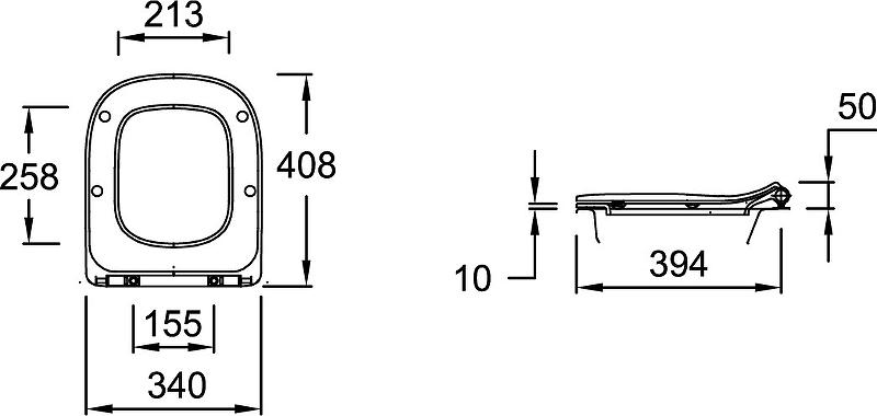 Комплект инсталляции Bocchi 8010-1000 с подвесным унитазом Jacob Delafon Struktura EDF102-00 + крышка-сиденье с микролифтом E70025-00