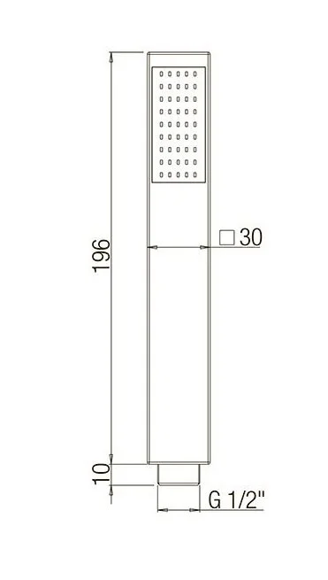 Душевая лейка Paini Dax-r-dax 82CR155 хром