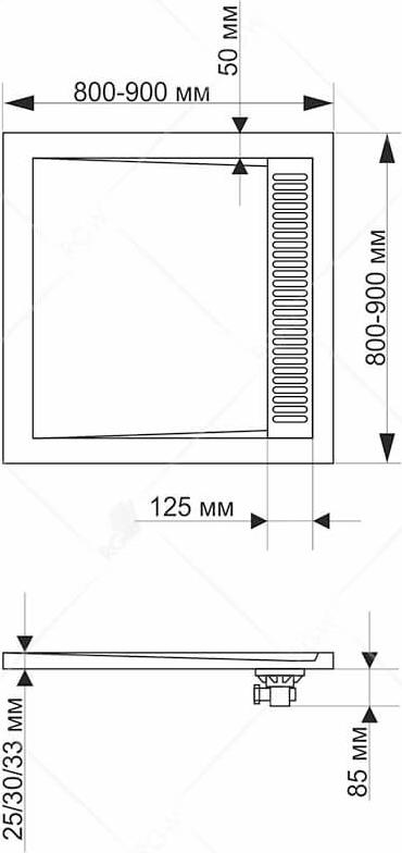 Душевой поддон RGW STM-W 14202088-01 80x80 см, белый