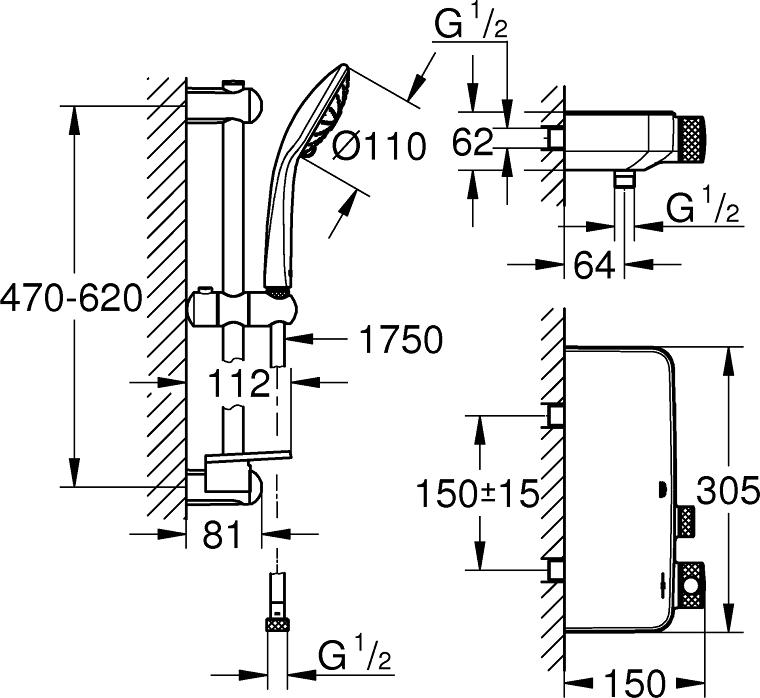 Термостат Grohe Grohtherm SmartControl 34720000