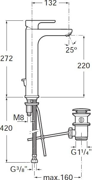 Смеситель для раковины Roca L20 5A3H09C00