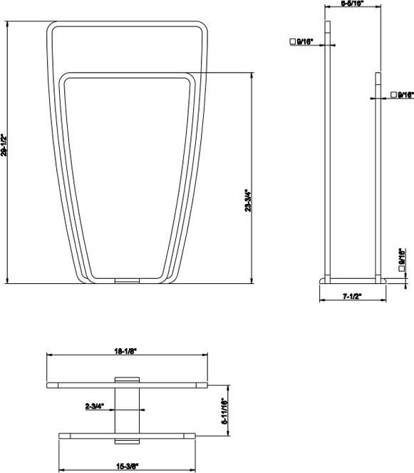 Полотенцедержатель напольный Gessi Mimi 33341#149, finox