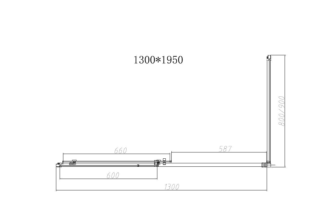 Душевой уголок Vincea Slim-N VSR-4SN9013CGB 130x90, черный, стекло тонированное