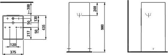 Рукомойник Laufen Kartell 8.1133.1.000.111.1 напольный