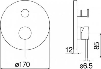 Смеситель для ванны Nobili Velis VE125100/ERCP, красное золото