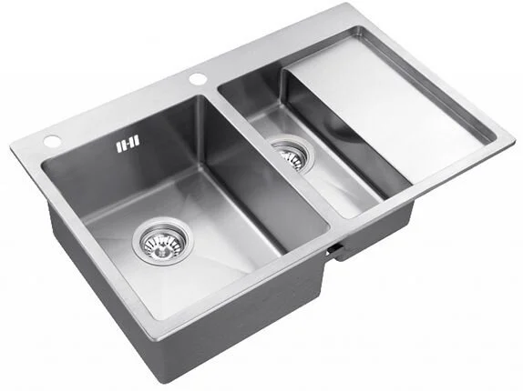 Кухонная мойка Zorg Inox RX RX 5178-2-L серый