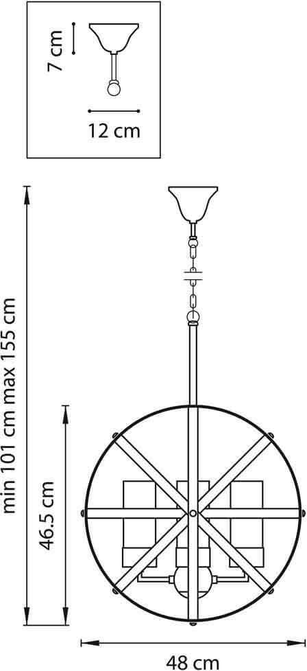 Подвесная люстра Lightstar Cero 731147