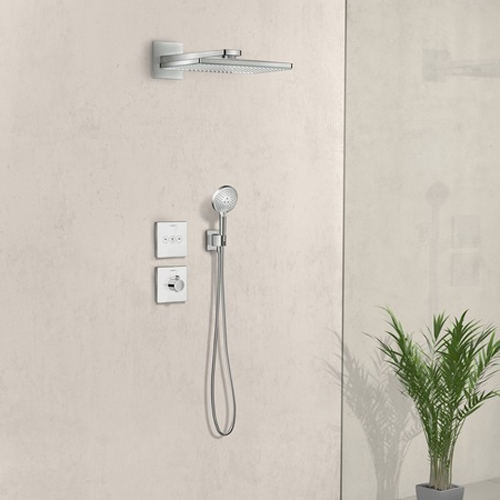 Термостат для душа хром/чёрный Hansgrohe ShowerSelect Highflow 15734600