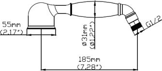 Смеситель Seaman Eco Koblenz SSN-2368D для ванны с душем