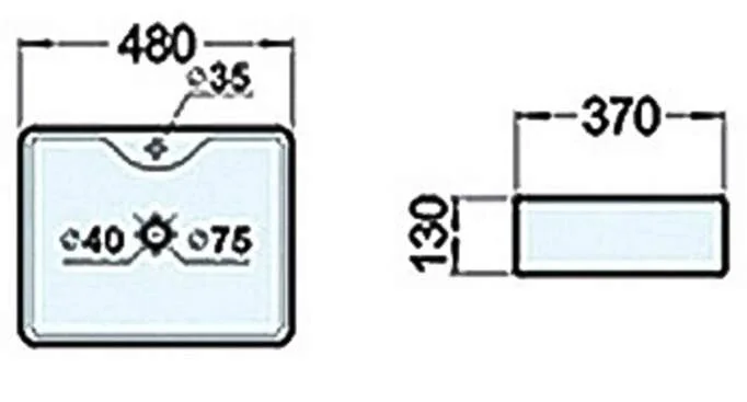 Раковина накладная Comforty Астра PZ-6068 белый