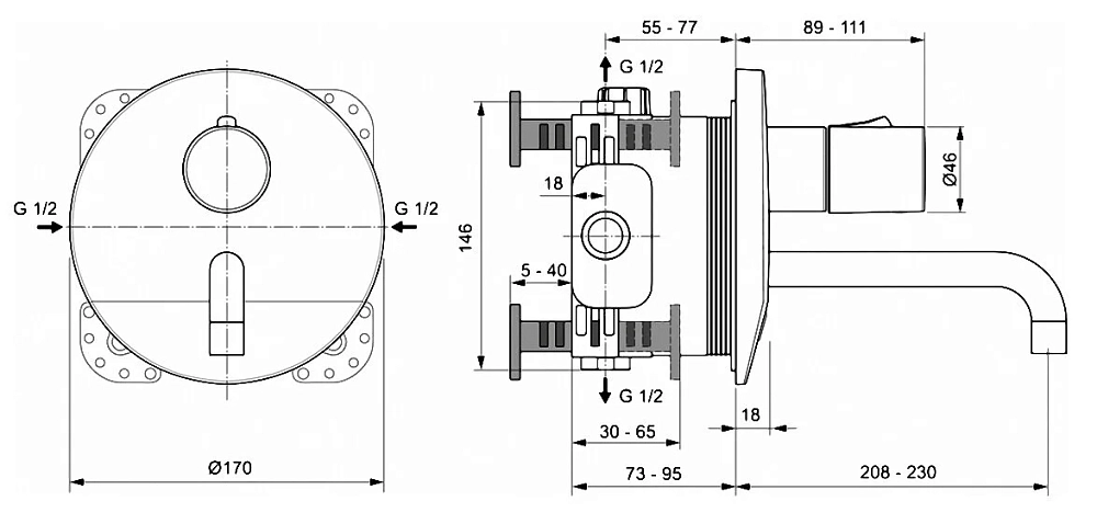 Смеситель для раковины Ideal Standard Ceraplus A6151AA хром