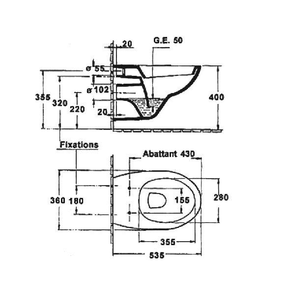 Инсталляция Jacob Delafon E5504-NF/E4316 с унитазом Patio E4187-00/E70021-00, комплект