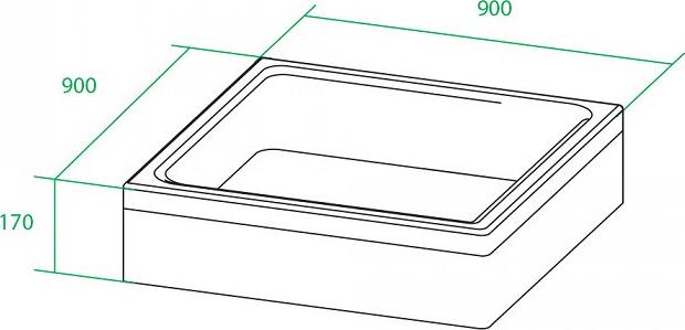 Поддон душевой Iddis P19W