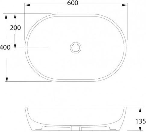 Раковина накладная beWash Bogen 88601070, черный матовый