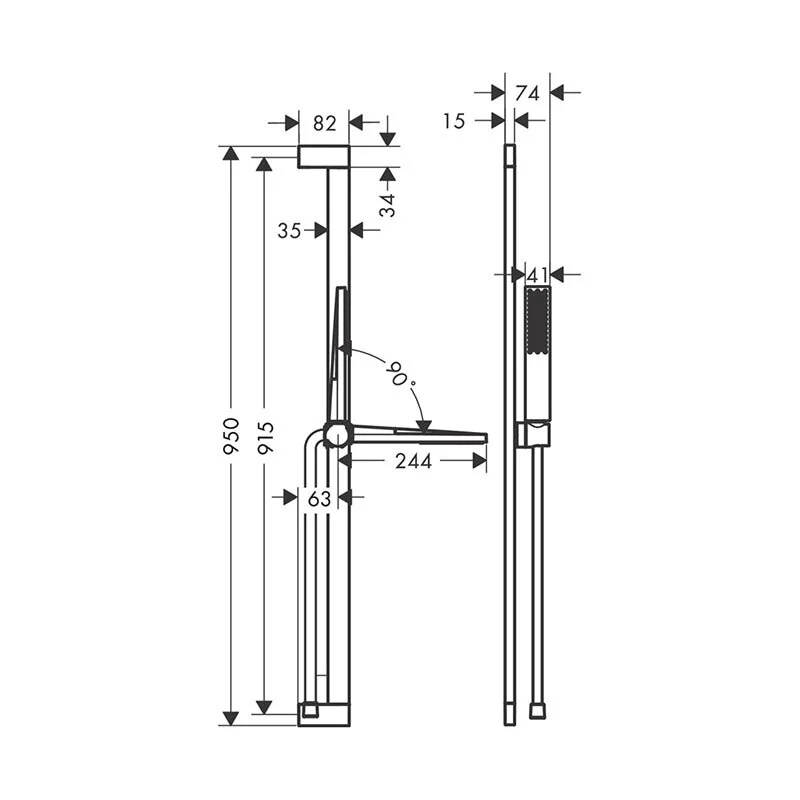 Душевой гарнитур Hansgrohe Pulsify 24381700 белый