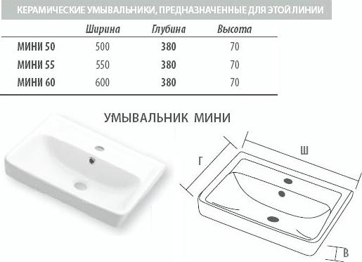 Тумба под раковину Misty Прима П-При01060-011П2Я 60 см