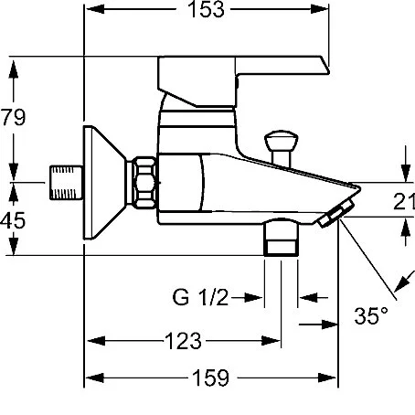 Смеситель для биде Hansa Pinto 45042203/45073203/45112103 хром