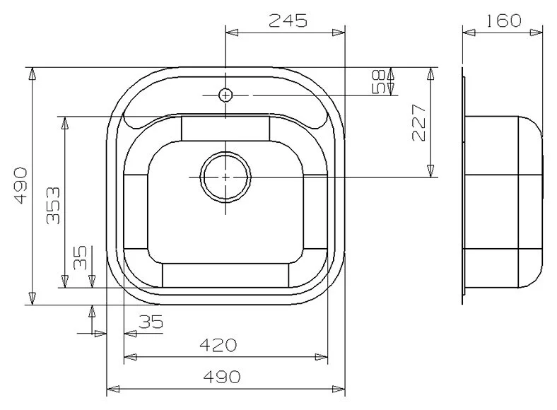 Кухонная мойка Reginox Boston 38571 хром