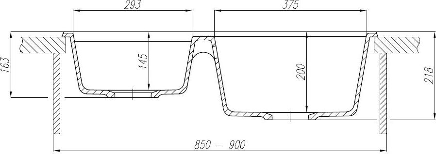 Кухонная мойка Aquaton Делия 78 1A723132DE210, чёрный