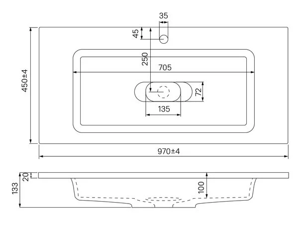 Раковина Iddis Optima Home 4501000i28 белый