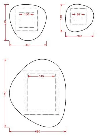 Комплект зеркал ArtCeram Mirrors ACS004