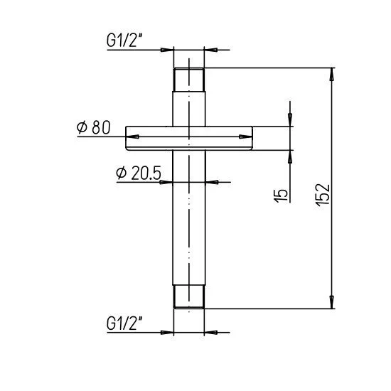 Держатель душа Paini 50PZ744T615BI черный