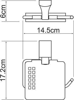 Держатель туалетной бумаги Wasserkraft Exter K-5225