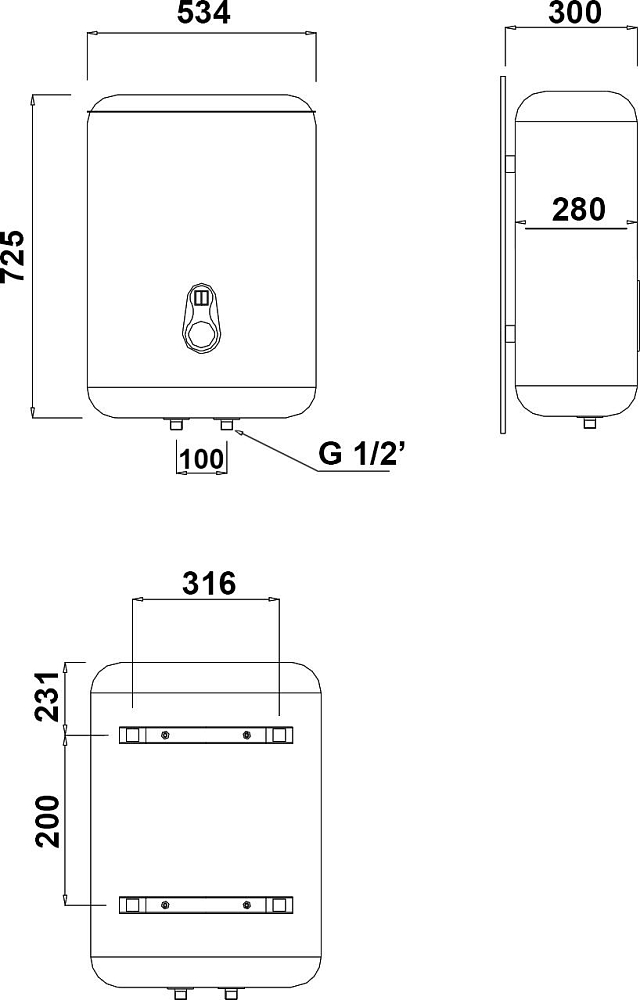 Водонагреватель Nofer SC 50