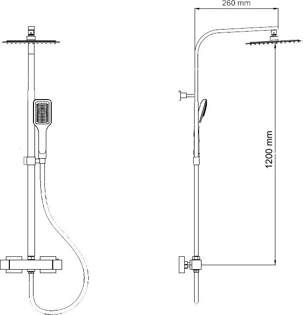 Душевая стойка RGW Shower Panels SP-22