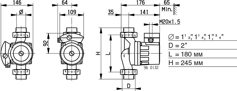 Циркуляционный насос Biral M 15-2