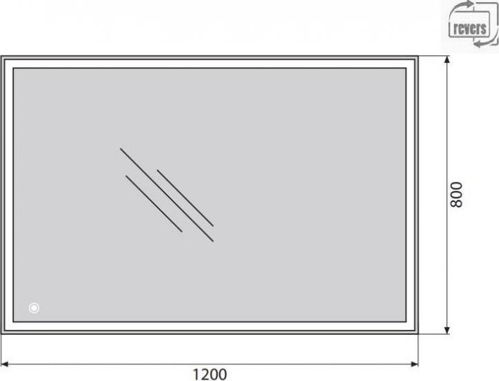 Зеркало BelBagno SPC-GRT-1200-800-LED-TCH