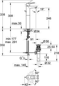 Смеситель для раковины Grohe BauLoop 32856000