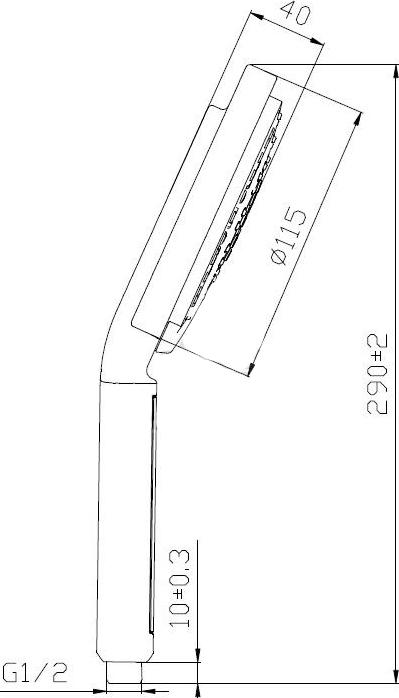 Душевая лейка SMARTsant Модерн V3368C