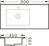 Мебель для ванной Sanvit Мэри-2 90 L