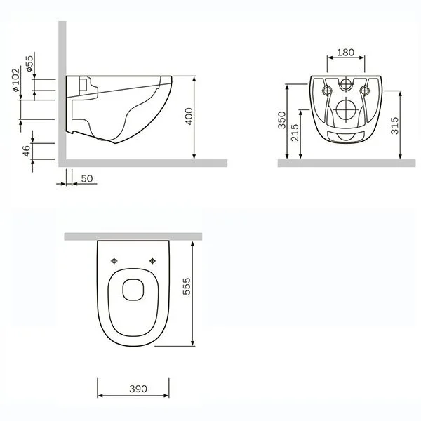 Инсталляция Alcaplast с безободковым унитазом Am.Pm Sensation FlashClean C301700WH, сиденье микролифт клавиша хром, комплект