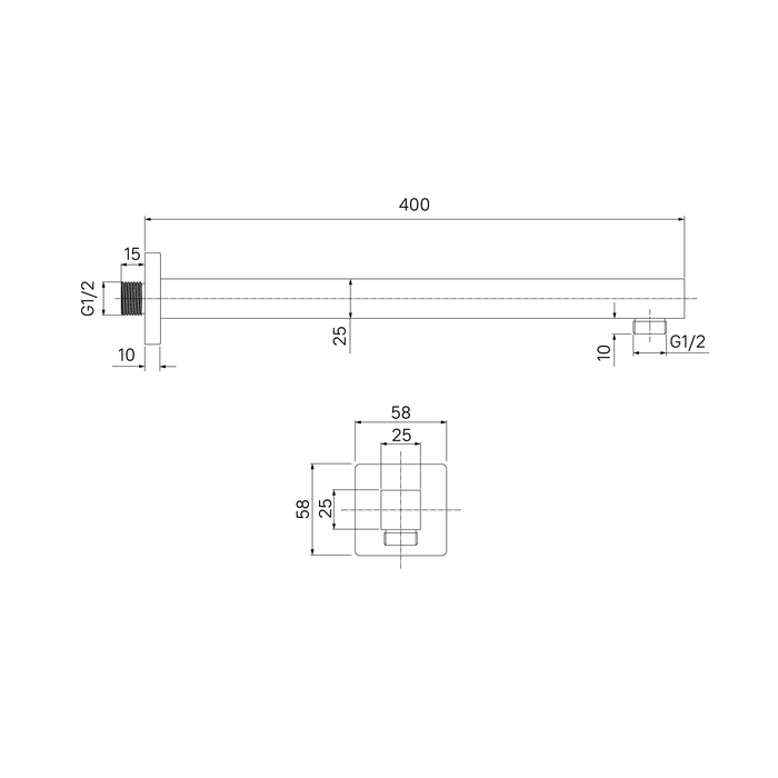 Держатель душа Iddis Optima Home OPH40BSi61 черный матовый