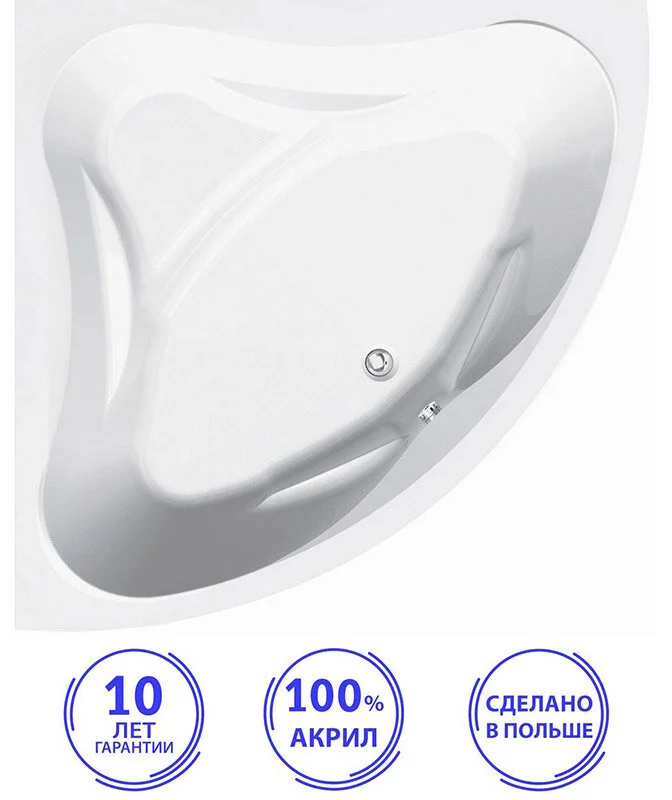 Акриловая ванна C-Bath Aurora 140х140 CBS001003 белый