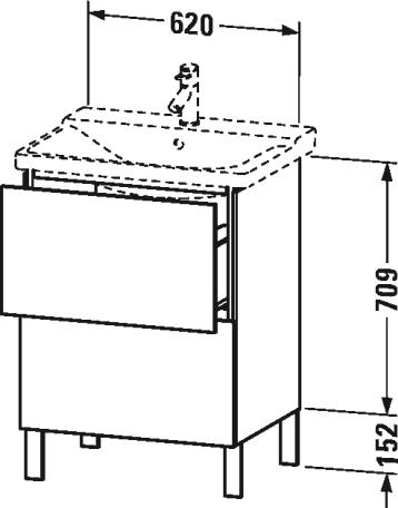 Ножки для мебели Duravit L-Cube 2 шт.