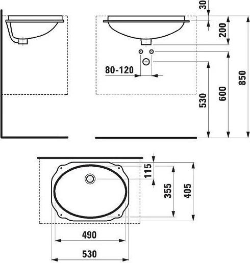 Раковина 53 см LAUFEN BIROVA 811191