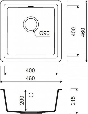 Кухонная мойка Iddis Tanto TU2W461i87, белый