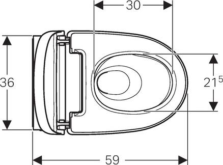 Унитаз-биде подвесной Geberit AquaClean Mera Classic 146.204.21.1, белый, панель хром