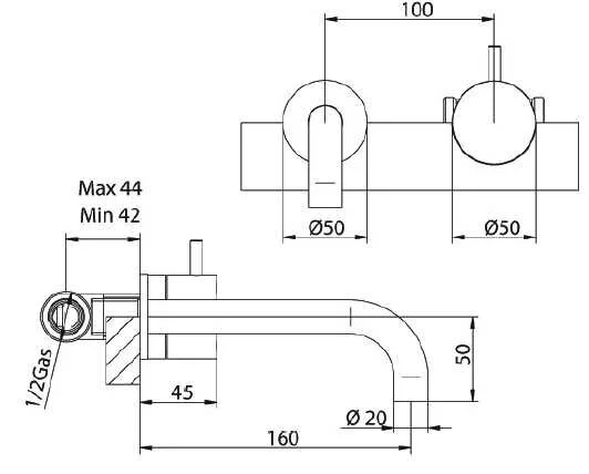 Смеситель для раковины Bandini Stel 950720PN00C хром