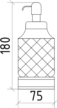 Дозатор для жидкого мыла Boheme Royal Cristal 10929-BR, бронза