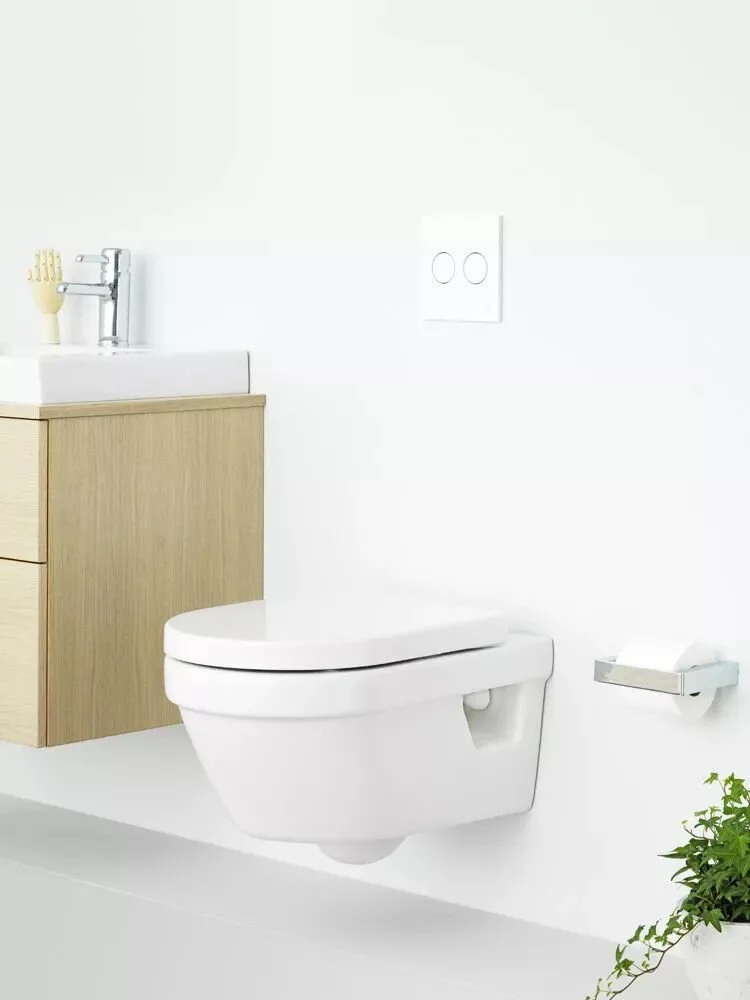 Инсталляция Grohe с безободковым унитазом Gustavsberg Hygienic Flush 5G84HR01, сиденье микролифт, комплект 399579