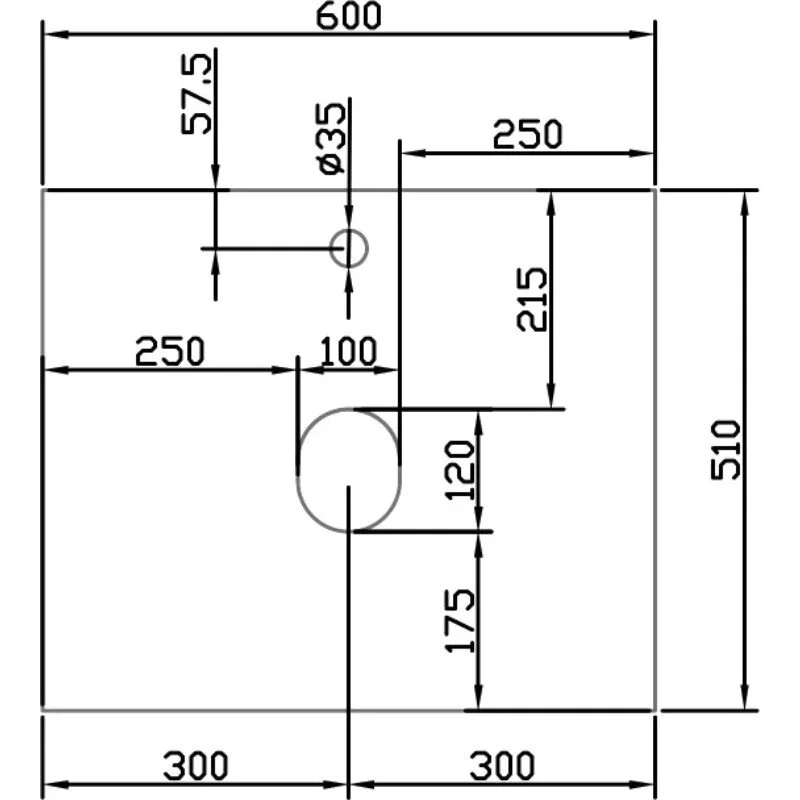 Раковина накладная Diwo Moduo 63571/00-00001230/С17826 белый