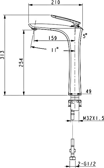 Смеситель Timo Helmi 4011/00-16 F для раковины