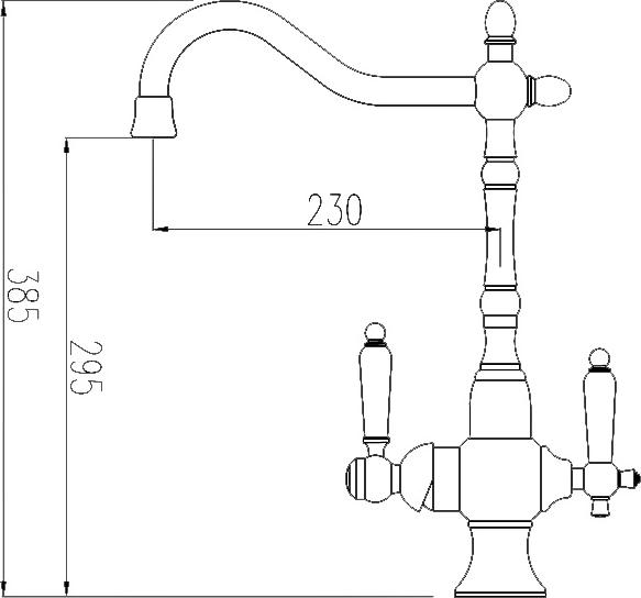 Смеситель Zorg Clean Water ZR 336 YF-50 для кухонной мойки