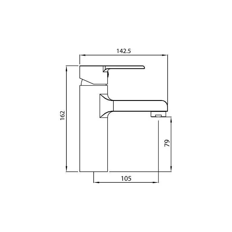 Смеситель для раковины Koller Pool Kvadro Arc KA0200 хром